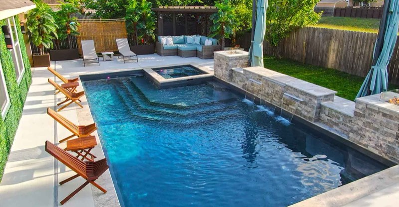 Inground pool installation Midlothian TX by Hoss Custom Pools
